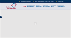 Desktop Screenshot of fundashonpakonsumido.org