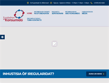 Tablet Screenshot of fundashonpakonsumido.org